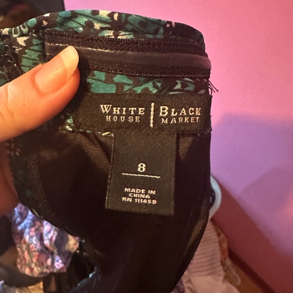 Green and black butterfly print corset - Picture 2 of 2